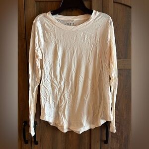 LOFT Soft Cream Long Sleeve Tee